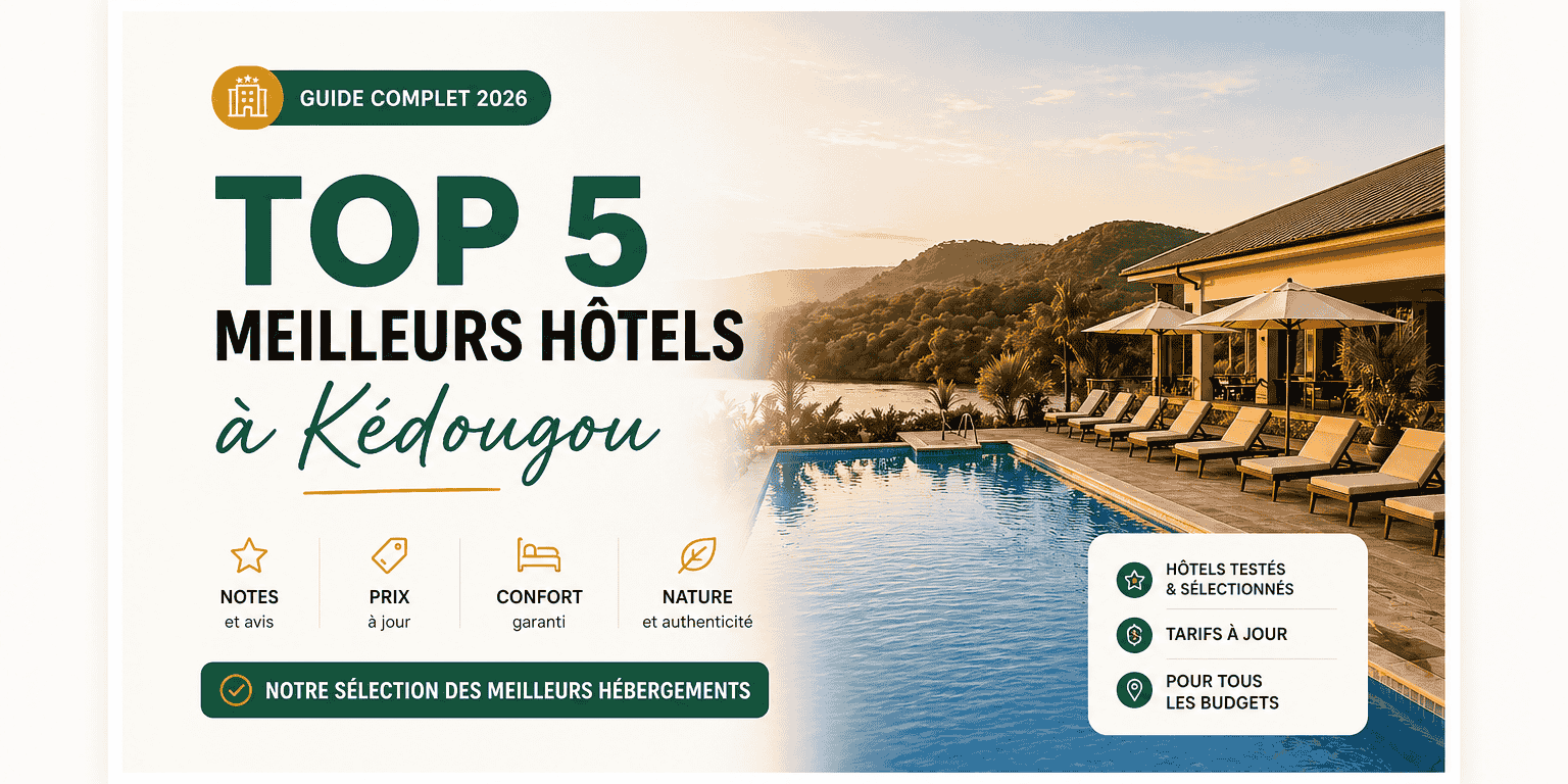 Top 5 meilleurs hôtels à Kédougou en 2026 - Guide complet