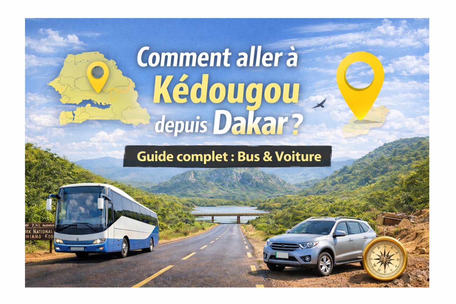 How to get to Kédougou from Dakar: complete guide (bus, car, distance, duration)